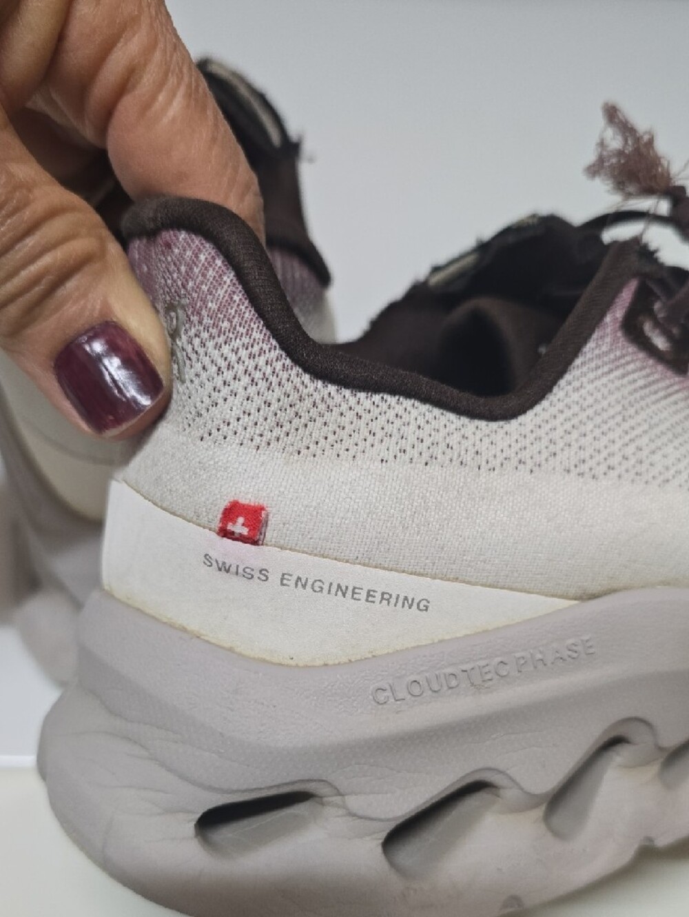 On Running Cloudtilt White and Brown Women's Running Shoe - Picture 8 of 8